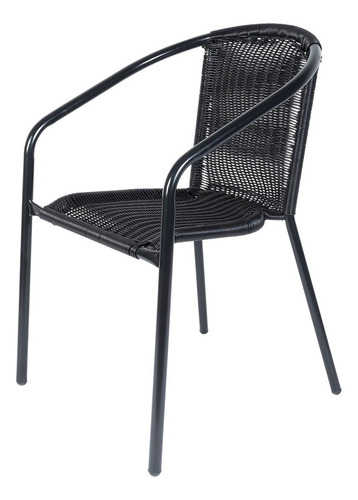 Sillas Colmar Minimalistas Para Exterior Set 2 Sillas Color Negro Rayas