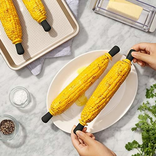 Conjunto De Porta-milho Oxo Good Grips De 8 Peças, Amarelo,