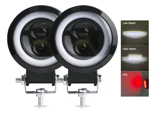 comprar Par Faros De Lupa Alta\u002Fbaja For Auto Moto 60w 20000lm