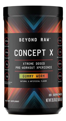 Suplemento Beyond Raw Concept X Gummy Wo - g a $830