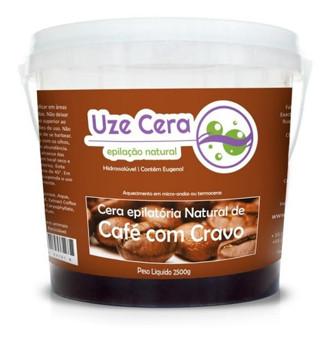 Cera 2,5kg - Depilnutri - Café Com Cravo - Contém Anestésico