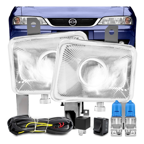 Kit Farol Auxiliar Vectra 00 01 02 03 04 05 Neblina + Brinde