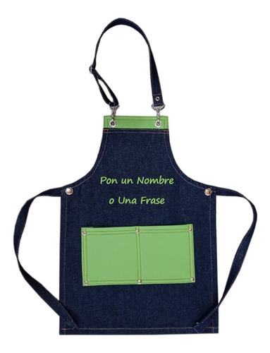 Pechera Multiuso De Niños Verde Personalizado