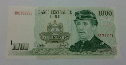 Billete 1000 Pesos Año 2006 Unc Corbo - Hernandez (grw)