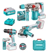 Comprar Total: Kit Taladro, Rotomartillo Y Amoladora 2x5.0ah + Acc