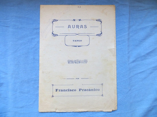 Auras, Francisco Pracanico Partitura Tango