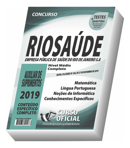 Apostila Riosaúde - Auxiliar De Suprimentos