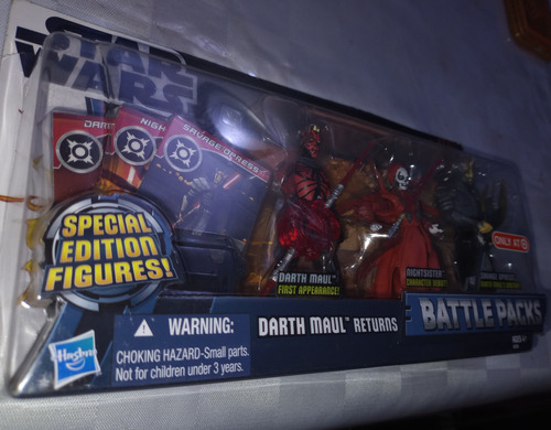 Star Wars Batlle Packs Darth Maul Returns Hasbro Exc. Target (Usado)