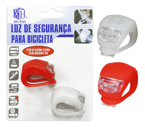 Luz De Segurança Para Bicicleta Cor Branco