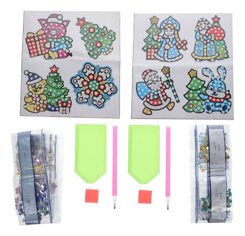 Pegatinas Navideñas Para Nevera Con Diseño De Animales, 2 Ju
