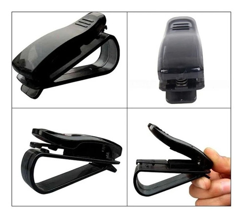 Imagen 3 de 7 de Clip Porta Lentes Y Anteojos Para Parasol Auto Camioneta