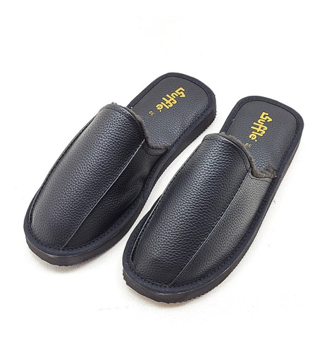 Imagen 3 de 3 de Pantuflas Chinela Hombre Papa Goma Con Corderito Suffle 170