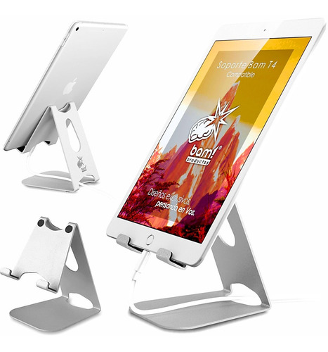 Soporte Tablet De Escritorio Bam T4 Universal 4-14  Premium!