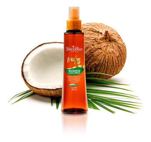Imagem 2 de 2 de Finalizador Shine Blue Finisher Hair Regenerador Coco 160ml