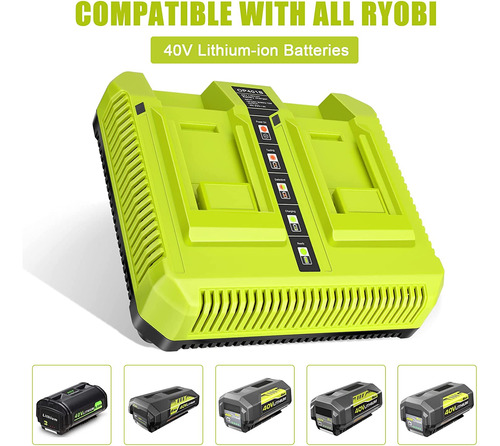 Kunlun Lithium-ion Battery And Charger Bundle For Ryobi 40v