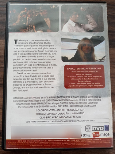 Dvd Sob O Domínio Do Medo Direção Sam Peckinpah (Usado)