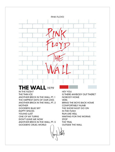 Poster Papel Fotografico Pink Floyd The Wall 120x80