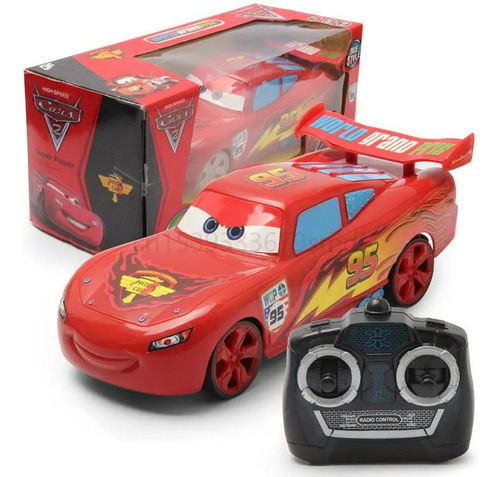 Auto Coche A Control Remoto Rayo Mcqueen Disney Pixar