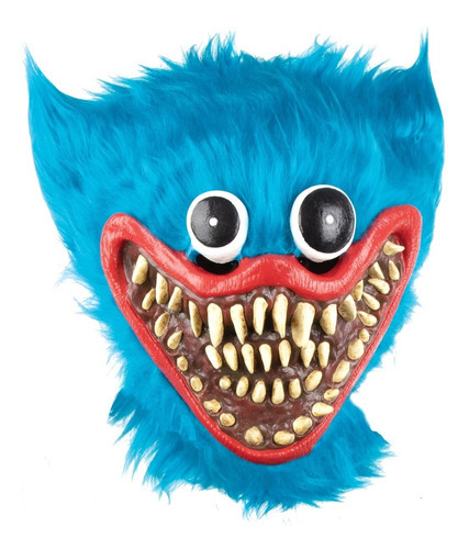 Máscara Terror Creepypasta Huggy Wuggy Halloween Terror Color Azul