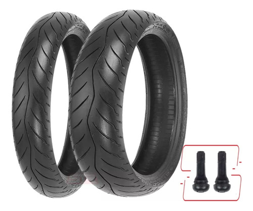 Llantas Mrf 110/70-17 Y 150/60-17 Revz Tl Radial