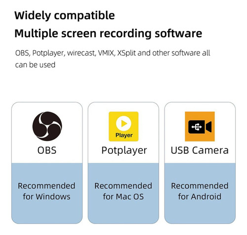 Capturadora De Video Usb-c 60hz Compatible Ps/xbox/switch -