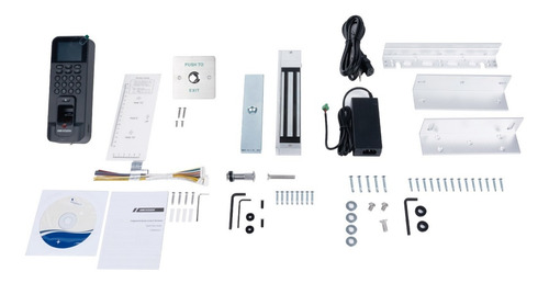 Kit De Control De Acceso Lector Electroimán Botón De Salida
