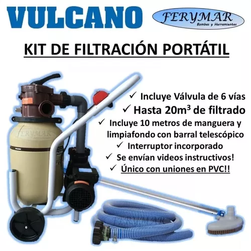 Portatil Vulcano Vc10 20000 Lts + Bomba 1/2 Hp A18