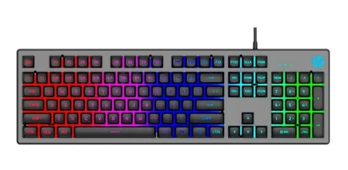 Combo Kit Hp Gamer Teclado + Mouse Km300f Led Rgb