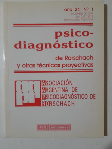 Psicodiagnóstico De Rorschach Y Otras Técnicas... Año 24