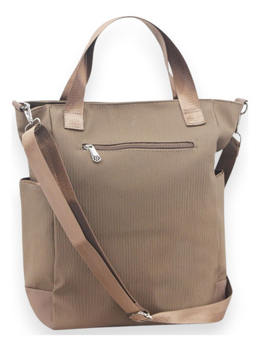 Cartera Amayra Bolso Color Visón 38x37x11