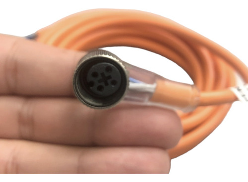 Cabo C/ Conector M12 90º 4 Pinos - Led Npn 2 Metros