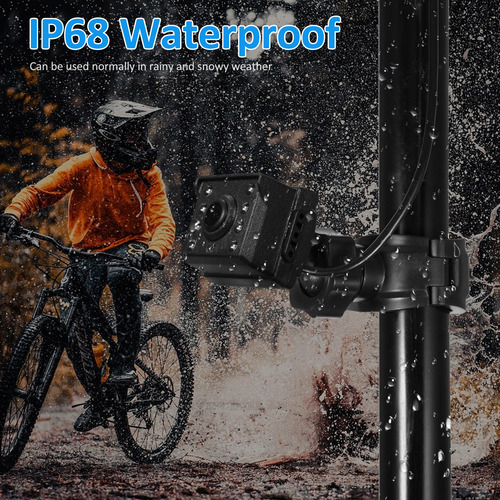 Espejo Para Bicicleta: Cámara Trasera De 1080p, 4.3, Visión