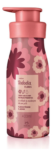 Creme Hidratante Natura Tododia Flores 400ml Frasco Fragrância Floral