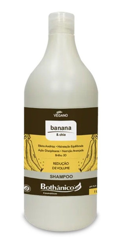 Kit Banana E Chia Bothânico Shampoo Cond Másc 1 Lt+ Leave In