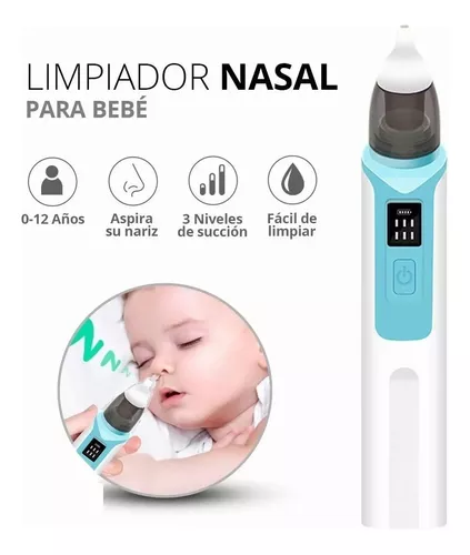 Aspirador Nasal Para Bebe Electrico Limpia La Nariz De Tu Bebe Facil  recargable