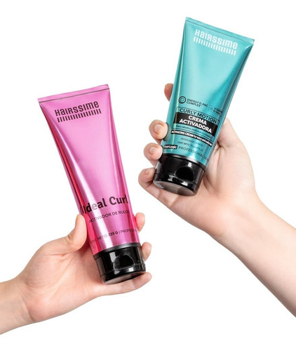 Imagen 1 de 4 de Curly Kit Crema Y Activador Hairssime Rulos Ondas Metodo