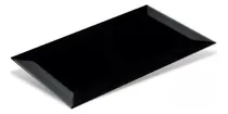 Comprar Azulejo Subway 10x20 Negro Brillante Biselado Pared Baño Negro Mate