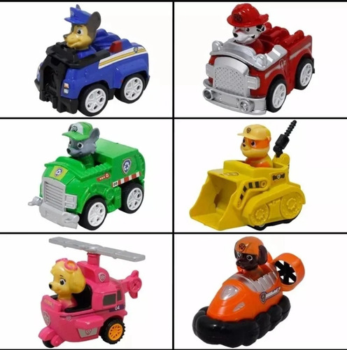 Set 1: Paw Patrol - 5 Figuras Articuladas Luminosas