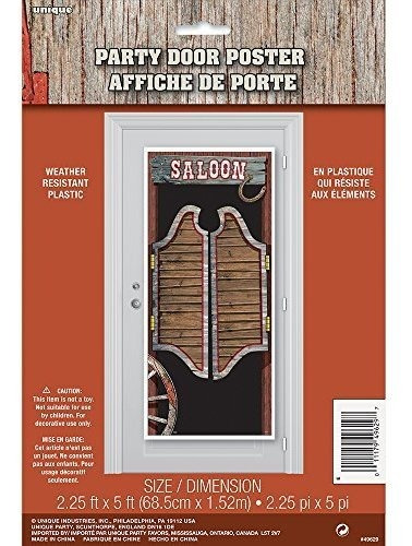 Póster De Plástico Para Puerta Occidental De Rodeo, 60  X 27