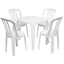 Comprar Conjunto De Mesas E Cadeiras De Plástico Bistrô - 182kg