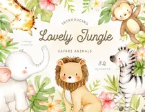Comprar Cliparts Imagenes Png Animales De La Selva Acuarelas Es13