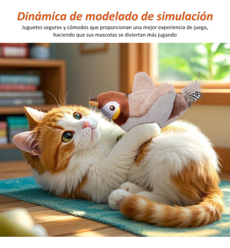 Pajaro Juguete Gato Interactivo Flappy Bird Cat Toy Sensor