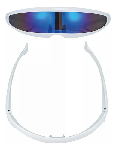 Gafas De Sol Estilo Futuro, Mxjye-003, 3pzas, Marco Blanco
