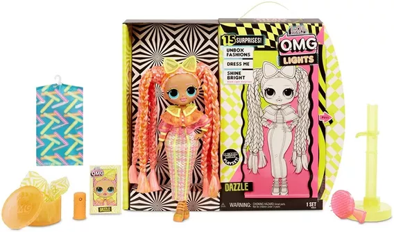 Lol Surprise! Omg Muñeca Neón Dazzle Original Sellada