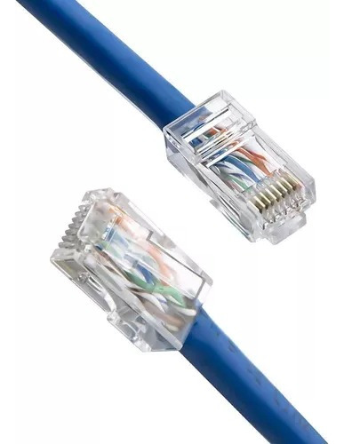 Conector Fichas De Red  Rj45 Paquete X 100 Categoría 5 Y 5e