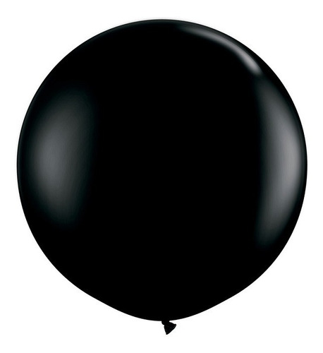 3 Globos Gigantes Esféricos Numero 36 Payaso Color Negro