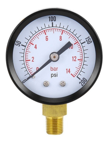 Manometro De O-600psi Dial 2,1/2 1/4npt Caja Laton 