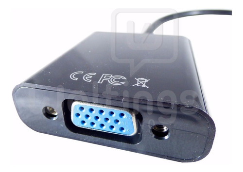 Imagen 7 de 8 de Cable Adaptador Conversor Hdmi A Vga + Plug 3,5 Mm Aud Y Vid