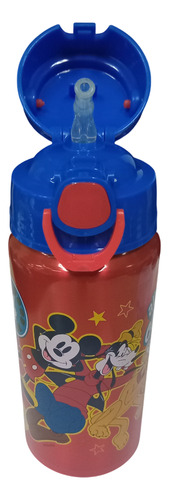 Botella 500ml Mickey Mouse Aluminio Tapa Disney Mickey
