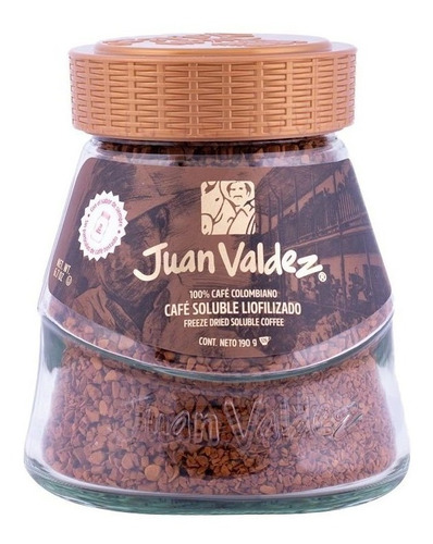 Café Colombiano Juan Valdez - Liofilizado, 190 Grs.